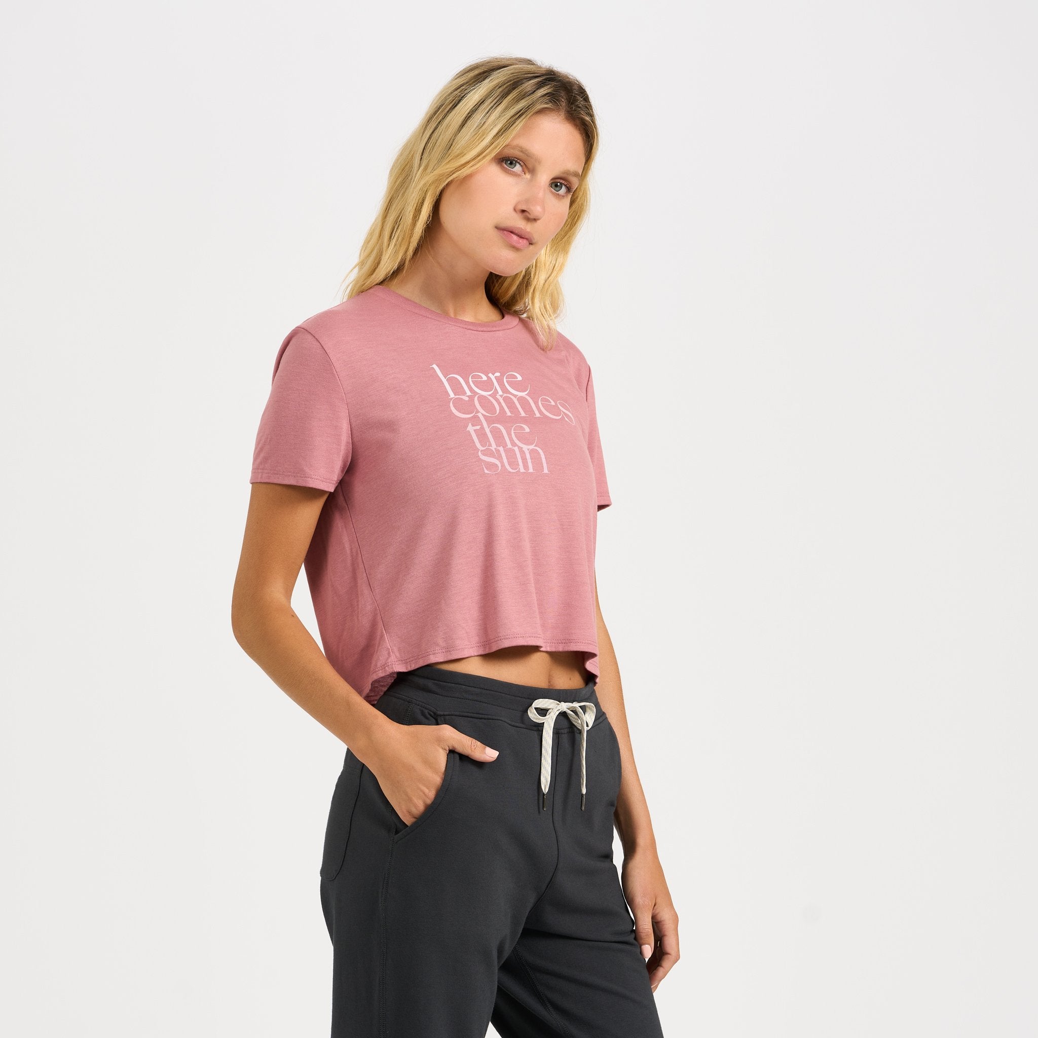 Here Comes the Sun Tee | Mauve