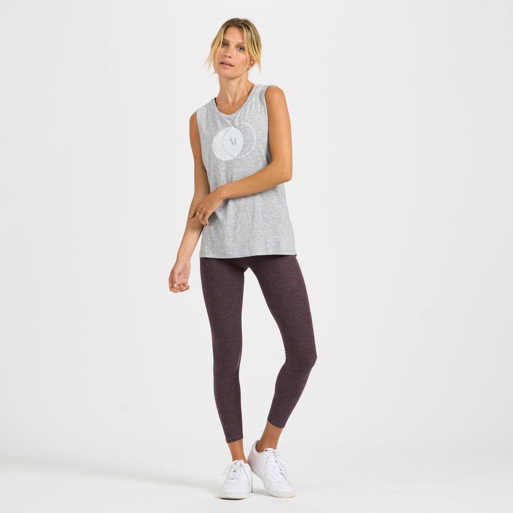 V1 Overlap Tank | Light Heather Grey