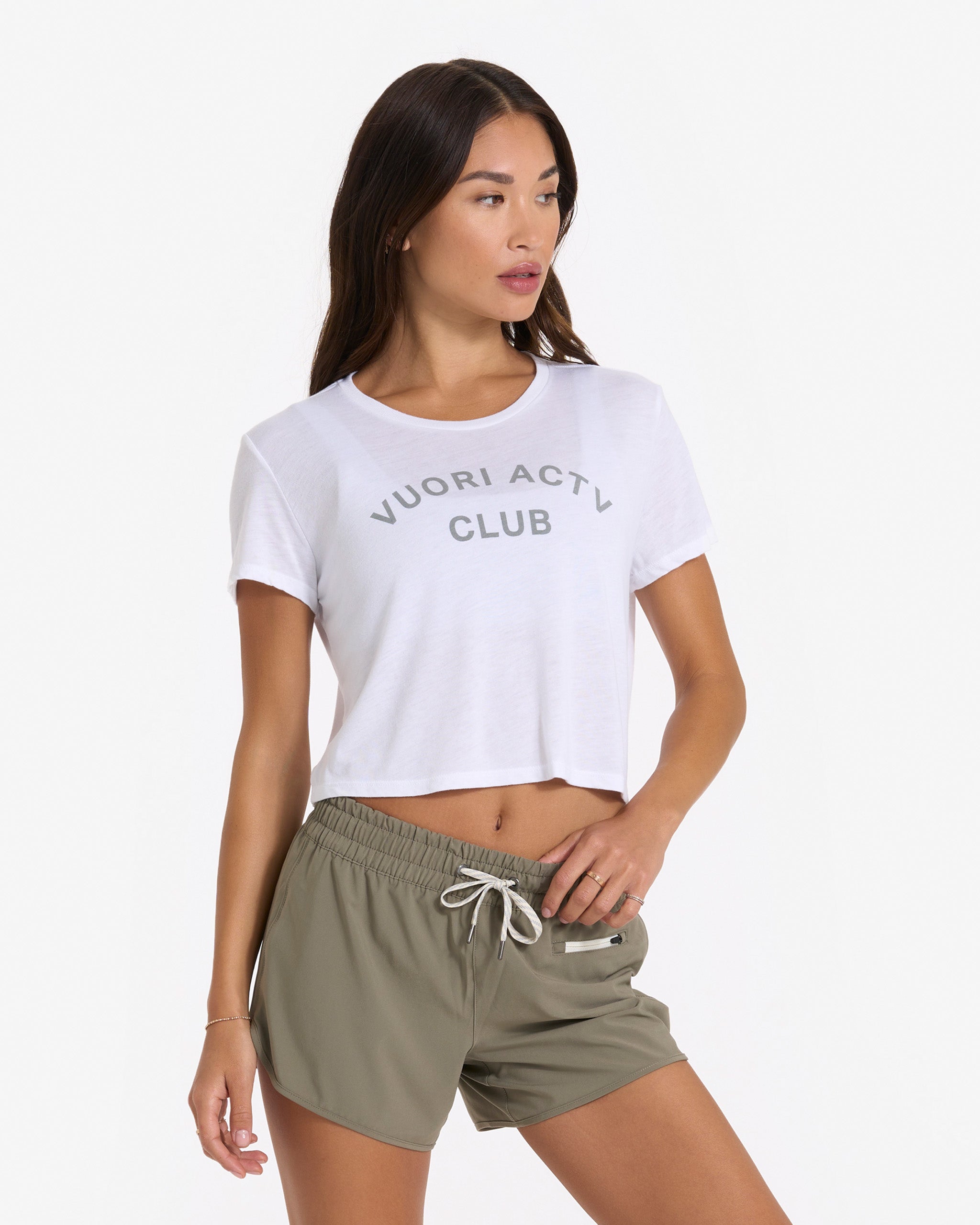 Womens ACTV Club Tee | White
