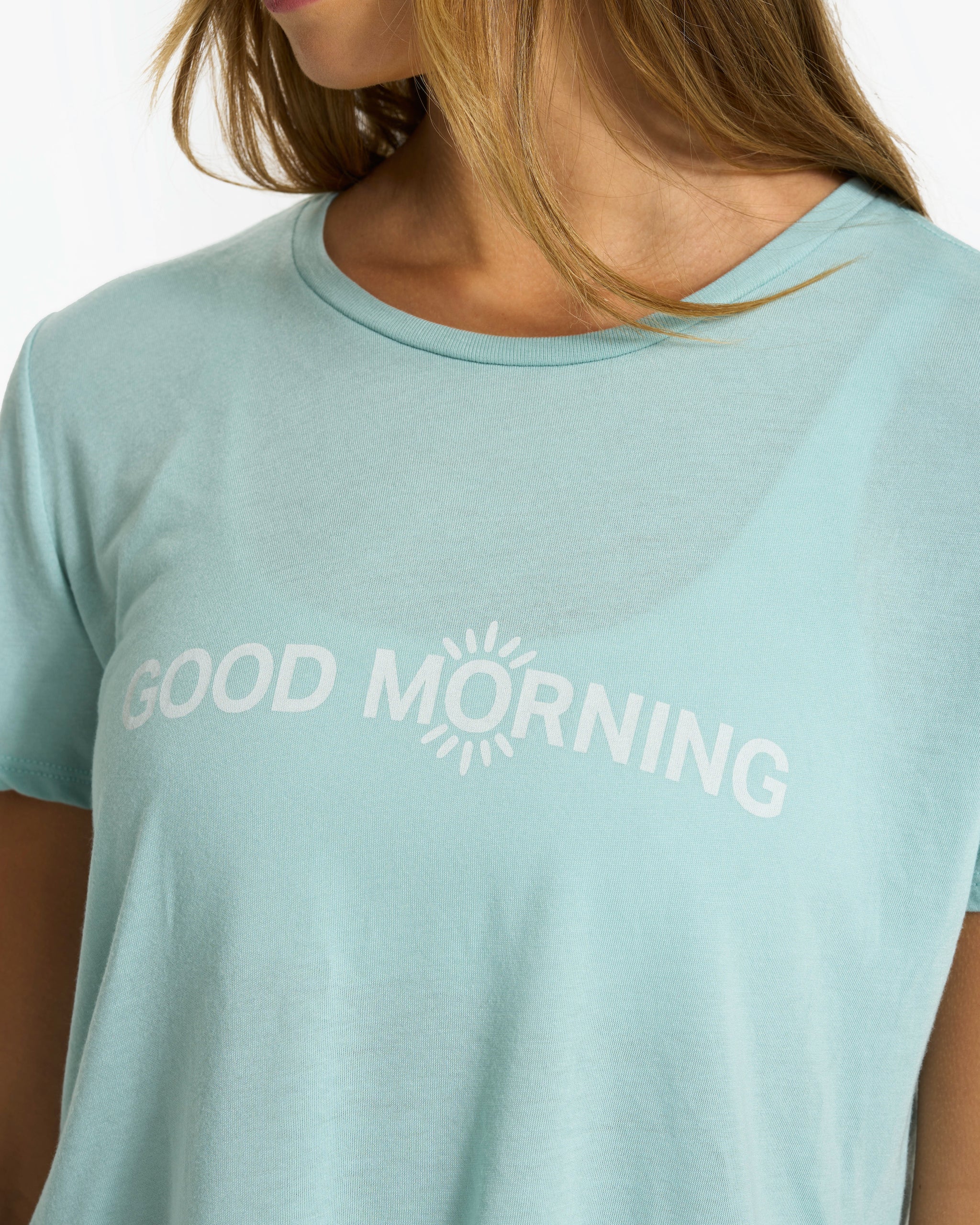 Good Morning Tee | Dusty Blue