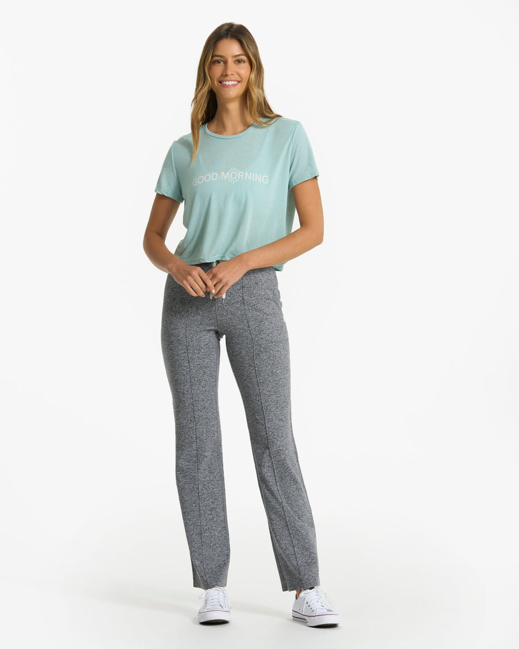 Good Morning Tee | Dusty Blue