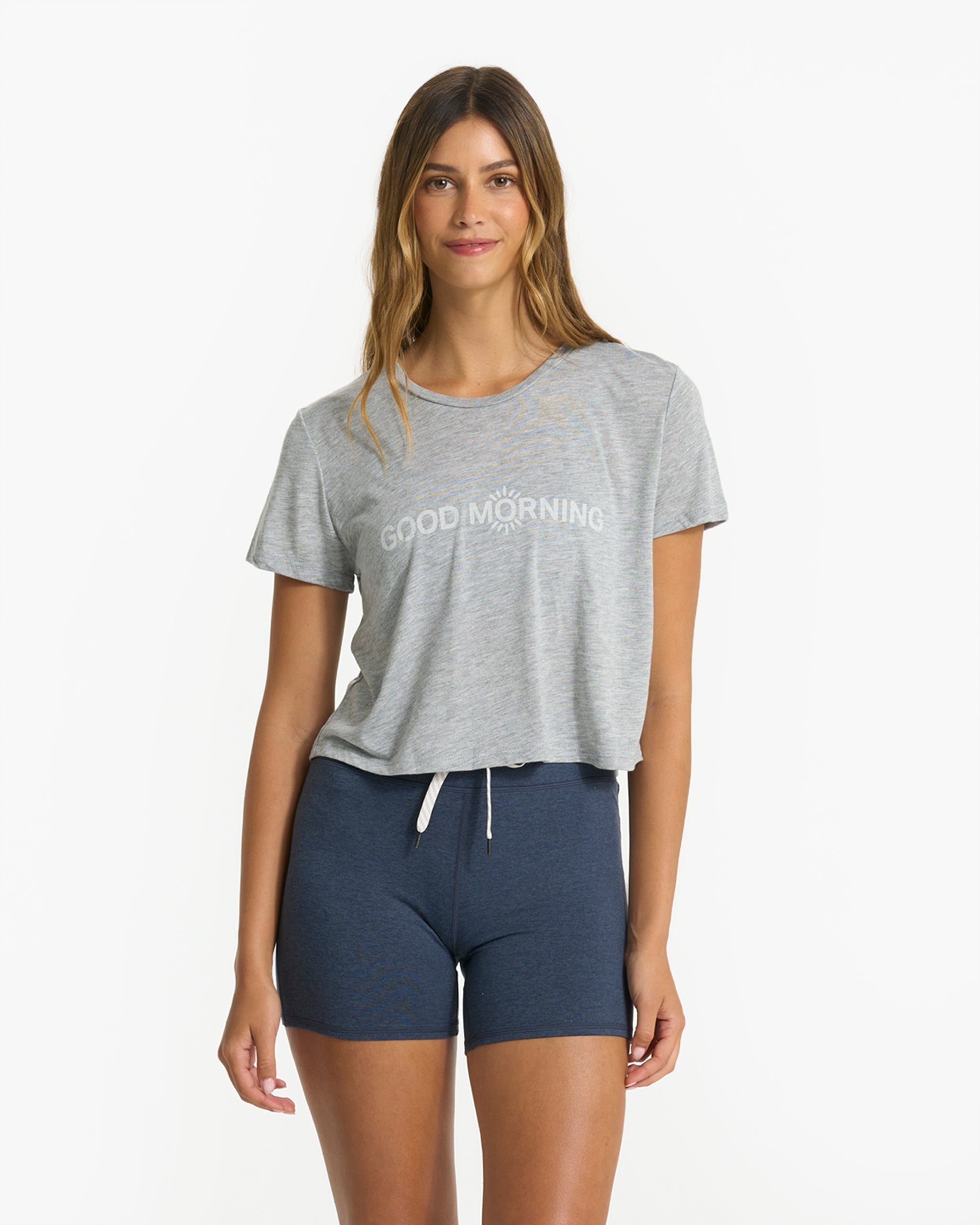 Good Morning Tee | Heather Grey